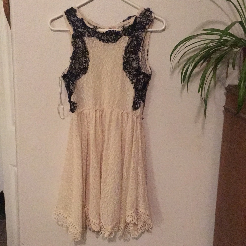 Free people mini lace dress